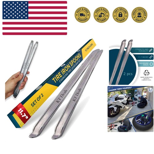 2pc tire iron set - iron,