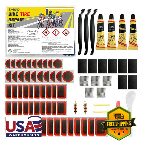 Bike tire repair kit pieces - bike,