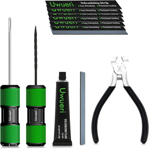 Permanent tire repair kit - tire,