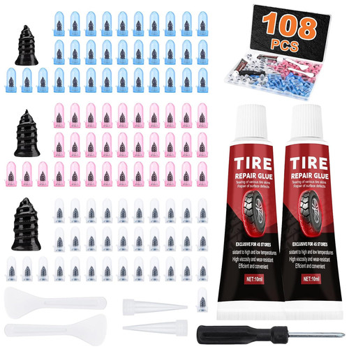 108 pcs tire repair kit - 108,