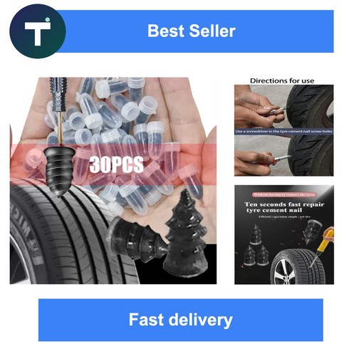 Tire repair rubber - rubber, nails